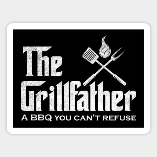 The Grillfather. A BBQ You Can't Refuse Magnet